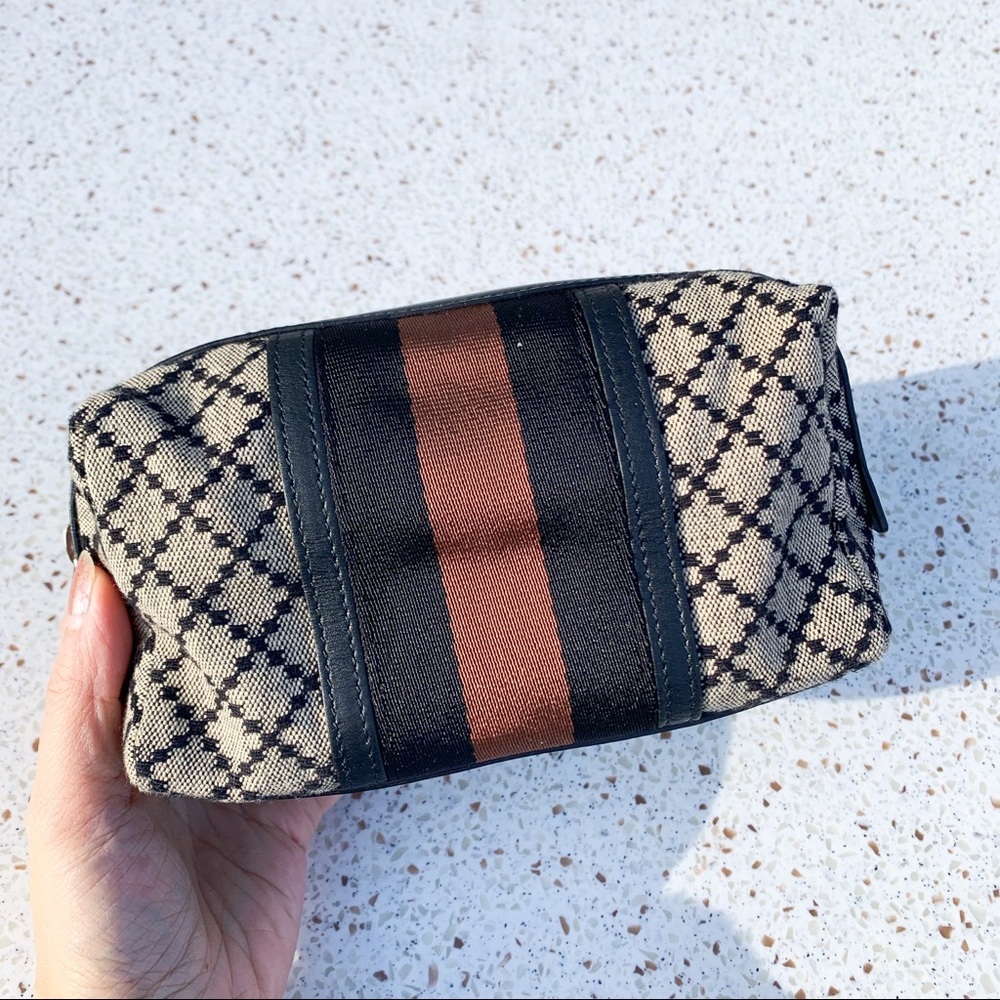 NWT Authentic Gucci Men’s Diamente Toiletry Bag